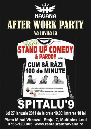 poze after work party cu stand up comedy 