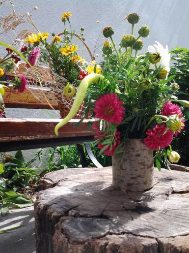 poze atelier aranjamente florale 