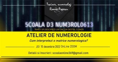 poze atelier de numerologie online live