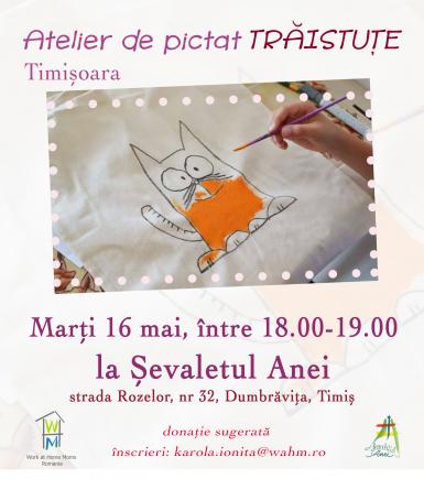 poze atelier de pictat traistu e eveniment marca work at home moms