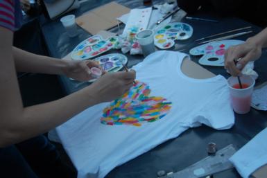 poze atelier de pictat tricouri