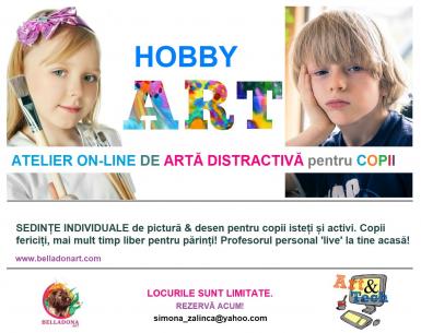 poze atelier on line de arta distractiva pentru copii