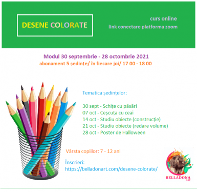 poze ateliere online creioane colorate