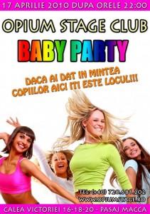 poze baby party in club opium stage din bucuresti