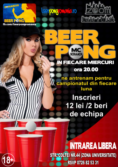 poze beer pong party la zoom cafe by mc scraach