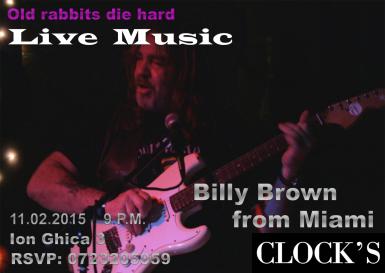 poze  billy brown it s in town live music clock s pub