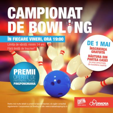 poze campionate de bowling la cortina in oradea shopping city