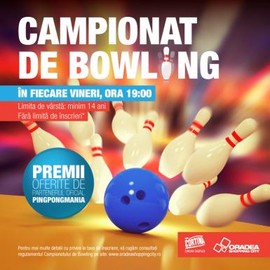 poze campionate de bowling la cortina in oradea shopping city