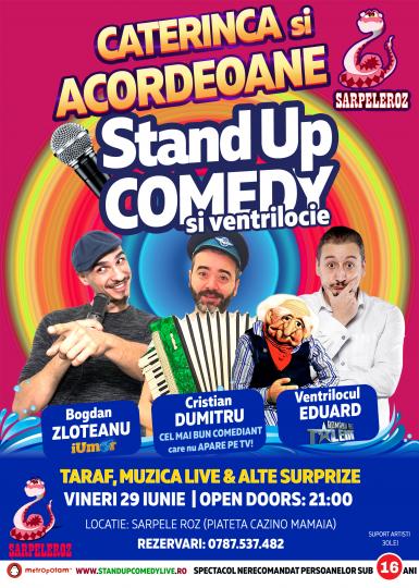 poze caterinca si acordeoane stand up comedy ventrilocie 