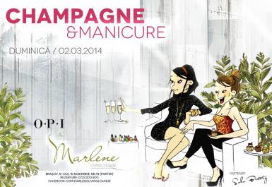 poze champagne manicure by o p i