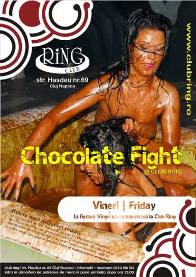 poze chocolate fight in club ring din cluj