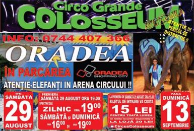 poze circul colosseum este in parcarea oradea shopping city