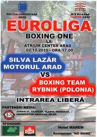 poze competitie de box euroliga boxing one arad