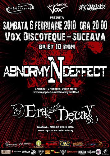 poze concert abnormyndeffect si era decay 