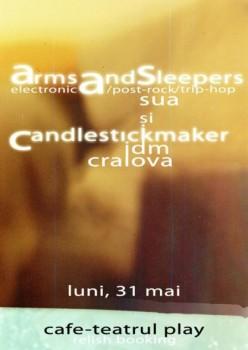 poze  concert arms and sleepers si candlestickmaker la cafe teatru play 