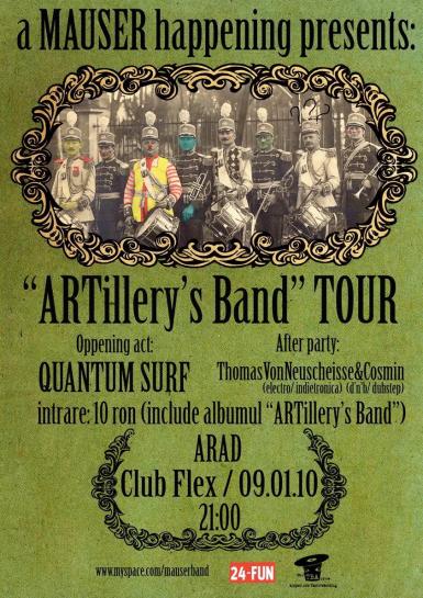poze concert artillery s band tour arad
