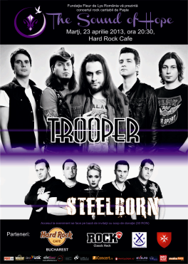 poze concert caritabil cu trooper si steelborn in hard rock cafe