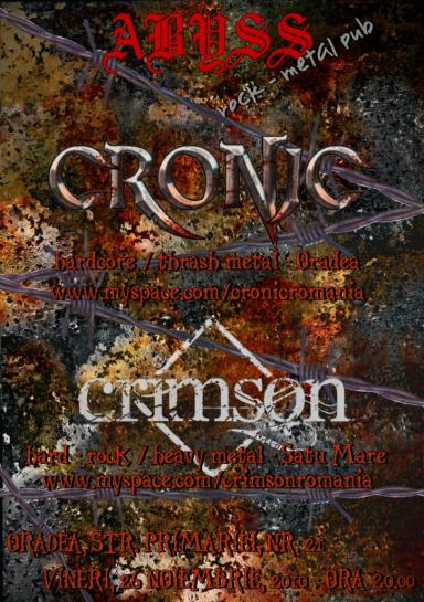 poze concert cronic crimson 
