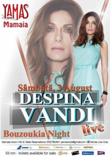 poze concert despina vandi la yamas live club