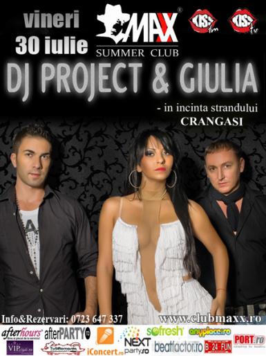 poze concert dj project giulia in maxx summer club din bucuresti