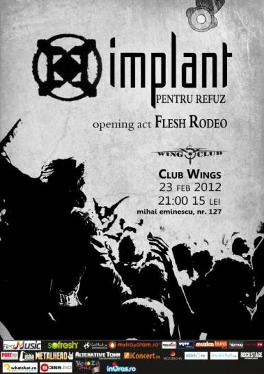poze concert implant pentru refuz si flesh rodeo in wings club