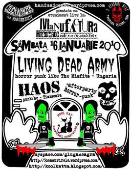 poze concert living dead army si haos in manufactura handmade cafe