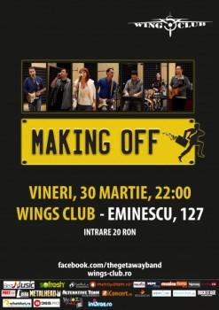 poze concert making off band in wings club