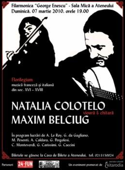 poze concert maxim belciug natalia colotelo la ateneul roman din bucuresti