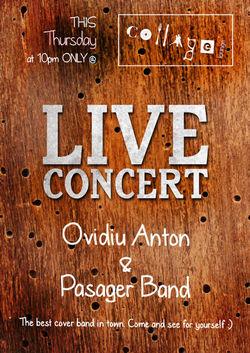 poze concert ovidiu anton pasager band in collage club