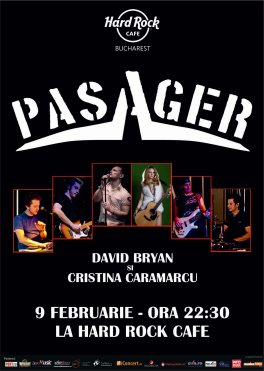 poze concert pasager feat david bryan cristina caramarcu in hard rock cafe