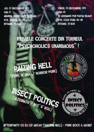 poze concert raizing hell si insect politics in piatra neamt