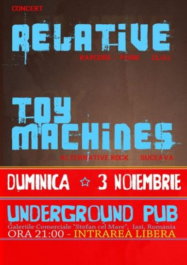poze concert relative si toy machines in iasi