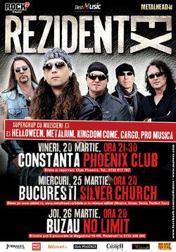 poze concert rezident ex in silver church bucuresti