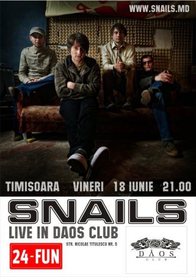 poze concert snails in club daos afterparty britrock indie alternative