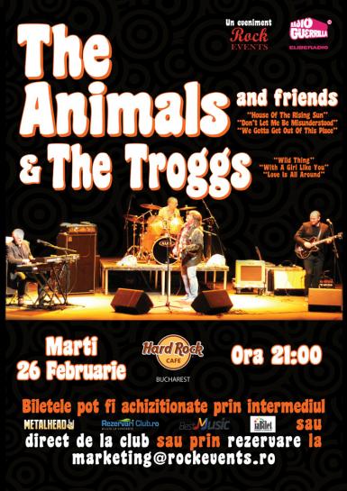 poze concert the animals the troggs la hard rock cafe