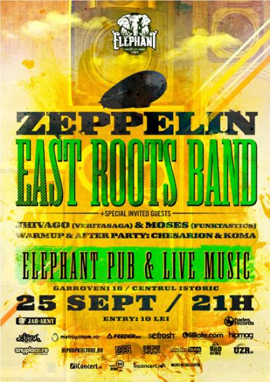 poze concert zeppelin si east roots band in elephant pub din bucuresti