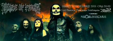 poze  cradle of filth ne obliviscaris cluj arena