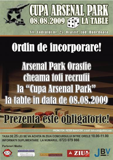 poze cupa arsenal park la table