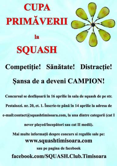 poze cupa primaverii la squash