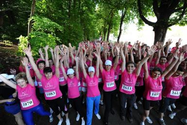 poze cursa roz in parcul tineretului