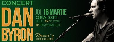 poze dan byron solo pe 16 martie la deane s irish pub