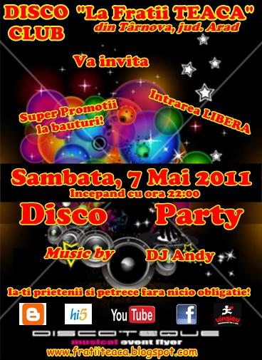 poze disco party la discoteca din tarnova jud arad sambata 7 mai 2011