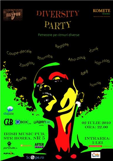 poze diversity party in irish music pub cluj