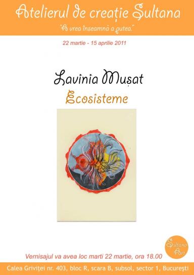 poze expozitia ecosisteme artist lavinia musat