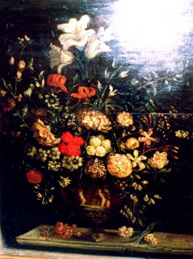 poze expozitie de picturi cu motive florale si peisagistice