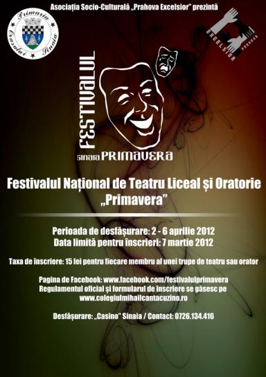 poze festivalul national de teatru liceal si oratorie primavera 