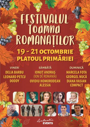 poze festivalul toamna romanatilor 19 21 octombrie platoul primariei