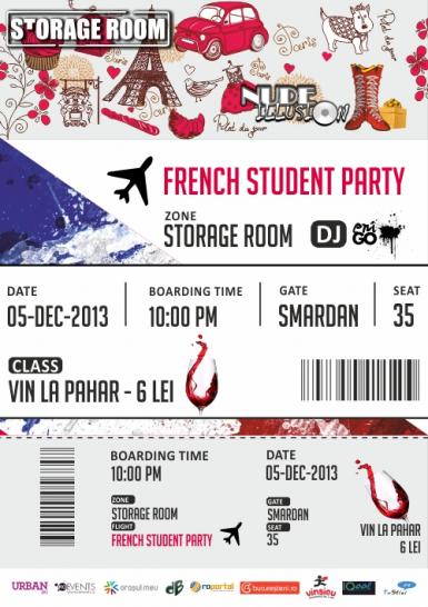 poze french student party