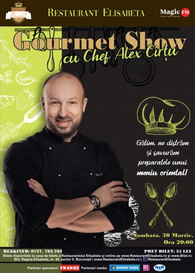 poze gourmet show cu chef alex cirtu