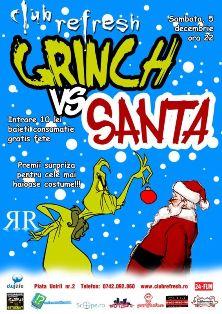 poze grinch vs santa party club refresh din cluj